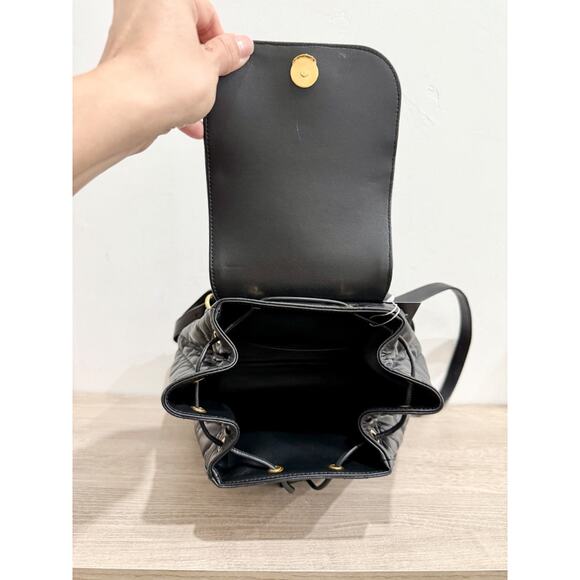 Christian Dior Caro Macrocannage Lambskin Medium Backpack Black - Picture 11 of 14